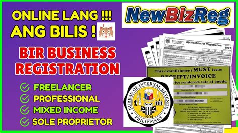 bir online registration for business|bir requirements for new business.